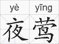 夜莺的拼音