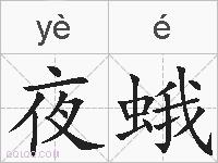夜蛾的拼音