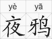 夜鸦的拼音