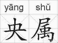 央属的拼音
