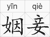 姻妾的拼音