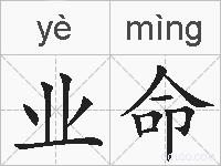 业命的拼音