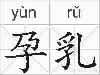 孕乳的拼音