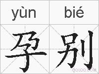 孕别的拼音