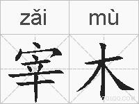 宰木的拼音