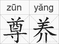 尊养的拼音