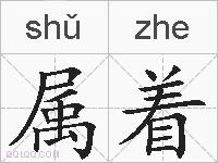 属着的拼音