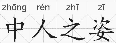 中人之姿的拼音