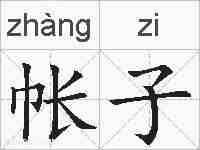 帐子的拼音