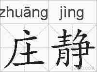 庄静的拼音