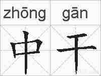 中干的拼音