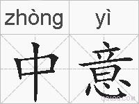 中意的拼音