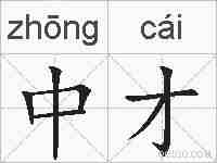 中才的拼音