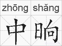 中晌的拼音
