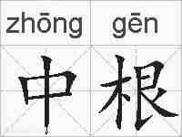 中根的拼音