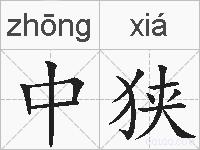 中狭的拼音