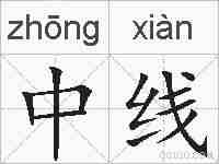 中线的拼音