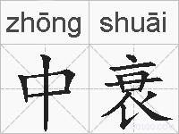 中衰的拼音