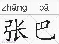 张巴的拼音