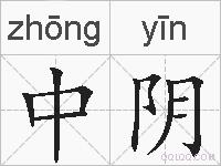 中阴的拼音