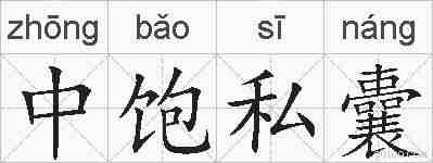 中饱私囊的拼音