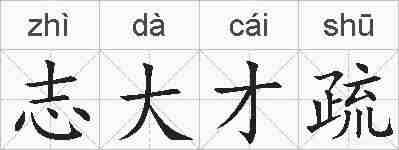 志大才疏的拼音