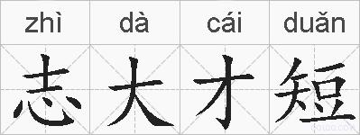 志大才短的拼音
