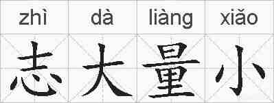志大量小的拼音
