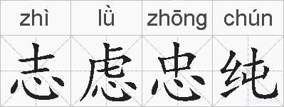 志虑忠纯的拼音
