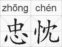 忠忱的拼音