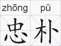 忠朴的拼音