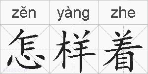 怎样着的拼音
