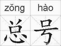 总号的拼音