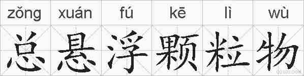 总悬浮颗粒物的拼音