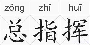 总指挥的拼音