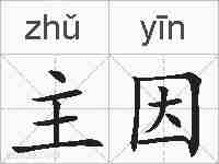 主因的拼音