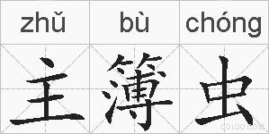 主簿虫的拼音
