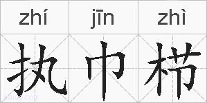 执巾栉的拼音