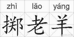 掷老羊的拼音