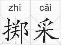 掷采的拼音