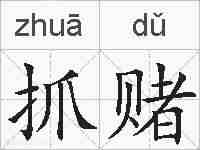 抓赌的拼音