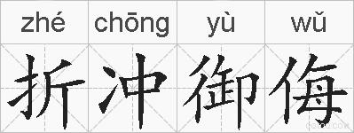 折冲御侮的拼音