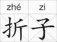 折子的拼音