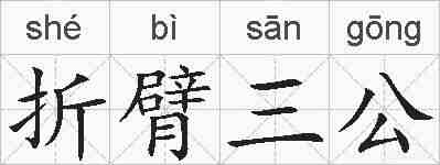 折臂三公的拼音