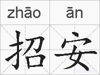 招安的拼音