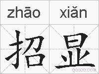 招显的拼音