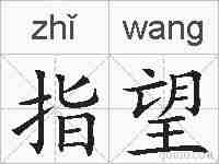 指望的拼音