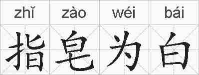 指皂为白的拼音