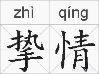 挚情的拼音