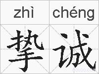 挚诚的拼音